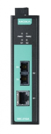 Промышленный медиаконвертер MOXA IMC-21GA-LX-SC-2