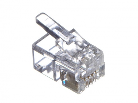 Коннектор RJ9 (4p4c), для телефонных трубок (нож с 2-мя зубцами), 100шт., NETKO Optima-0