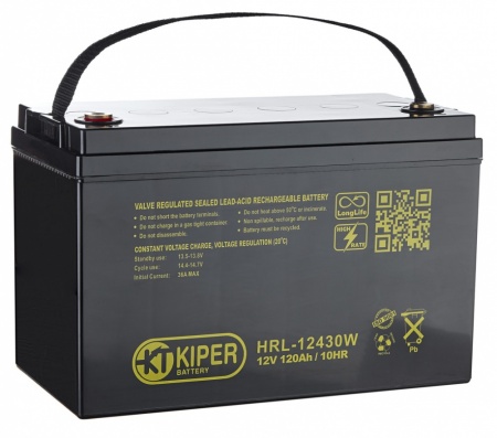Аккумуляторная батарея Kiper HRL-12430W 12V/120Ah-0