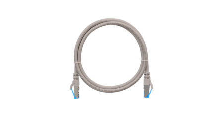 Коммутационный шнур NIKOMAX S/FTP 4 пары, Кат.6, LSZH нг(А)-HFLTx, серый, 1м-0