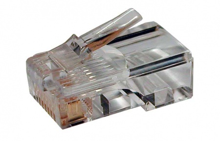 Коннектор RJ-45, Кат.5e, для одножильного и многожильного кабеля-0