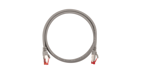 Коммутационный шнур NIKOMAX S/FTP 4 пары, Кат.6a, LSZH нг(А)-HFLTx, серый, 1м, Slim Line-0