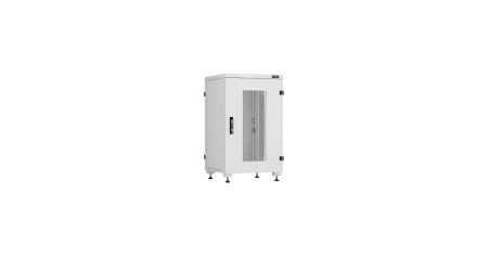 Напольный шкаф Lite 19",18U,перфор. дверь,цельнометаллич.стенки и задняя дверь,600х974х600,RAL7035-0