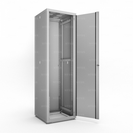 19'' Напольный шкаф NTSS СТАНДАРТ 42U 800х1000 мм, передняя дверь стекло, задняя металл, RAL 7035-2