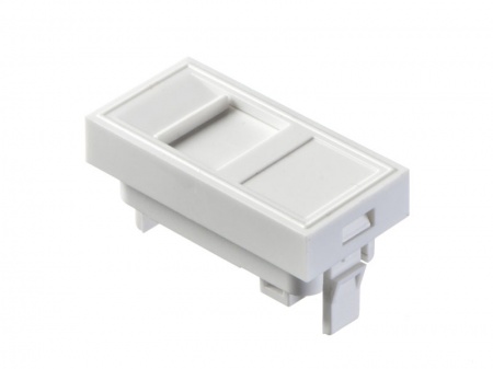 Вставка 45х22,5мм со шторкой для Кейстоуна RJ11, RJ45-0