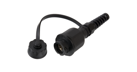 Индустриальный модуль-розетка NIKOMAX, Кат.6, RJ45/8P8C, IP67, с защитной крышкой, чер.-0