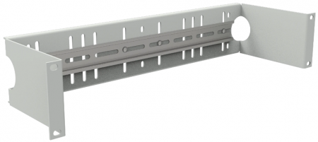Скоба монтажная 19" (СМ-19"/2U) c DIN-рейкой-0