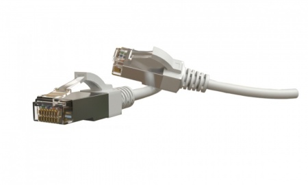 Патч-корд S/FTP, экранированный, категория 6 (100% Fluke Component Tested), 28AWG, LSZH, 1 м, белый-0