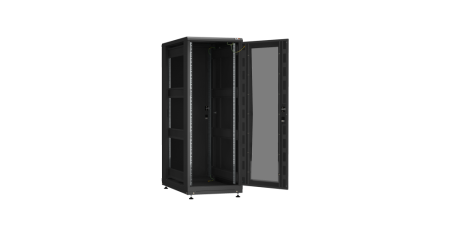 Напольный шкаф PRACTICAL, 19", 33U, перфорированная дверь, Ш800хВ1610хГ1000мм, разобранный, черный-2