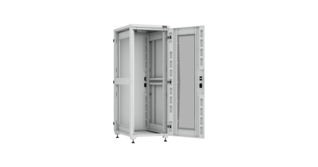 Напольный шкаф Lite 19",33U,стекл.дверь,мет.двухур.стенки,мет.задняя дверь,600х1641х800,RAL7035-1