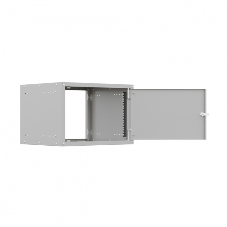 19'' Настенный шкаф NTSS LIME 9U 550×450×500 мм, металлическая дверь, стенки не съемные, RAL 7035-2