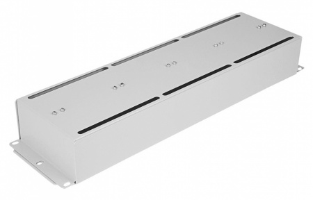 DIN рейка в корпусе 19" 3U с крышкой, серая-2